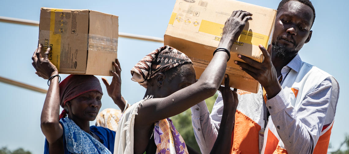 Lebensmittelverteilung Südsudan