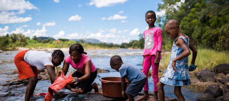 Simbabwe Wasserstelle