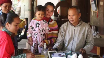 Gesundheitsschulung in Kambodscha