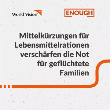 World Vision Bericht Weltflüchtlingstag - Infokachel 1