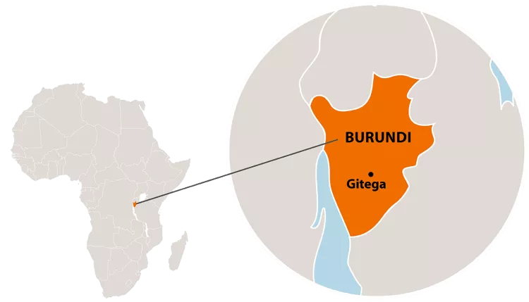 Lage Burundi