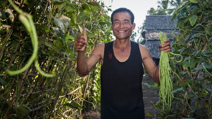 Ein Farmer der von der finanziellen Unterstützung des BMZ profitiert