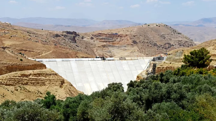 Kufrani Damm in Jordanien