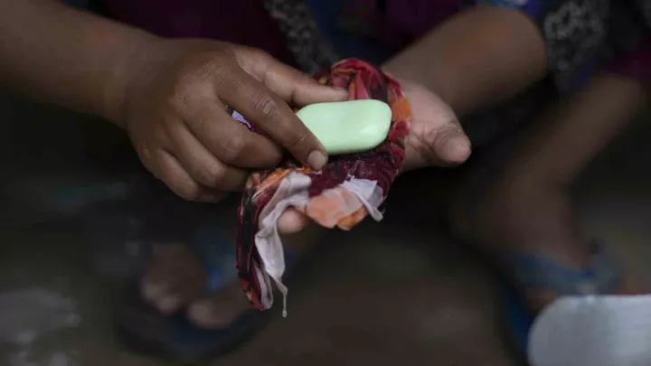Hygienemaßnahmen in Flüchtlingslager Cox Bazar in Bangladesch