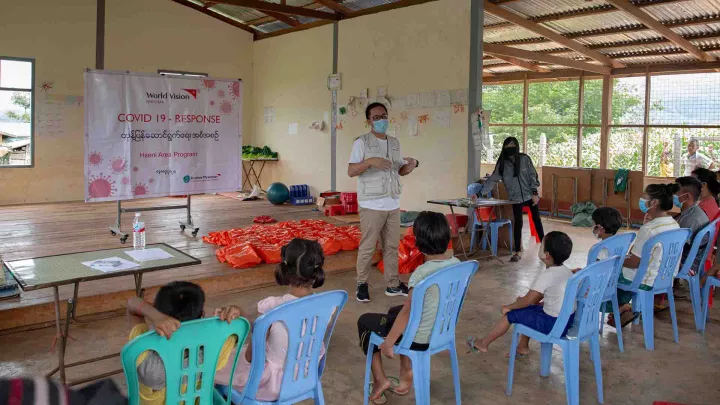 Gemeinsam mit World Vision unterstützt Aktion Deutschland Kinderschutzmaßnahmen in Myanmar