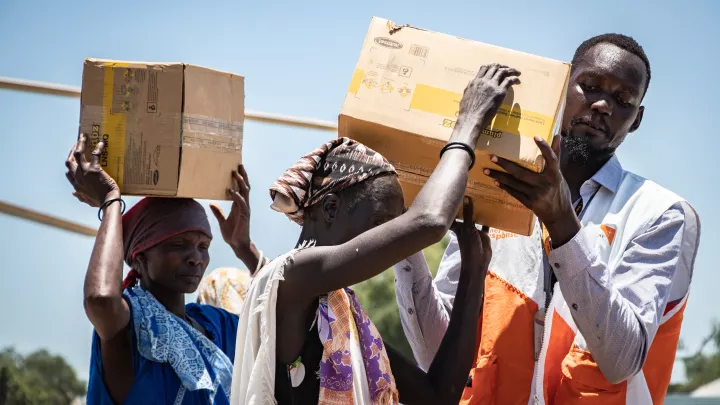 Lebensmittelverteilung Südsudan