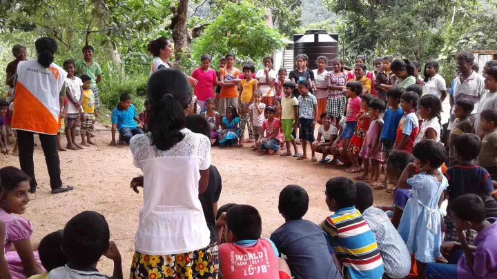 Gemeinsam mit ADH unterstützt World Vision die Kinder in Sri Lanka vor wiederkehrenden Krisen