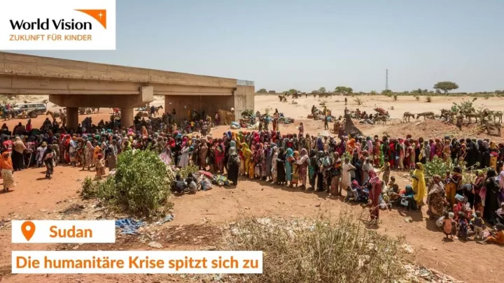 Krieg im Sudan, Hunger und Vertreibung