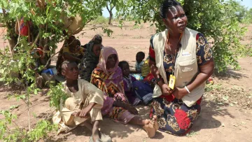 Geflüchtete Kinder Sudan